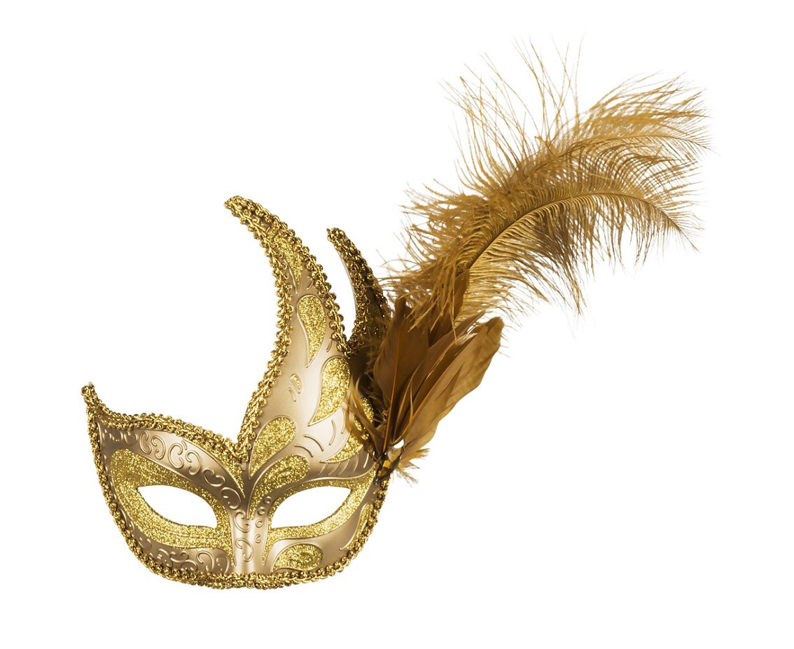 Prezioso Venetian mask, gold