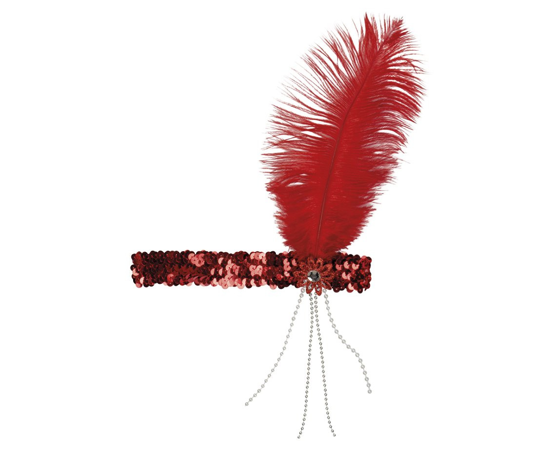 Retro headband, red