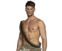 Cartridge belt with bullets, 160 cm
