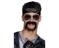 Biker moustache