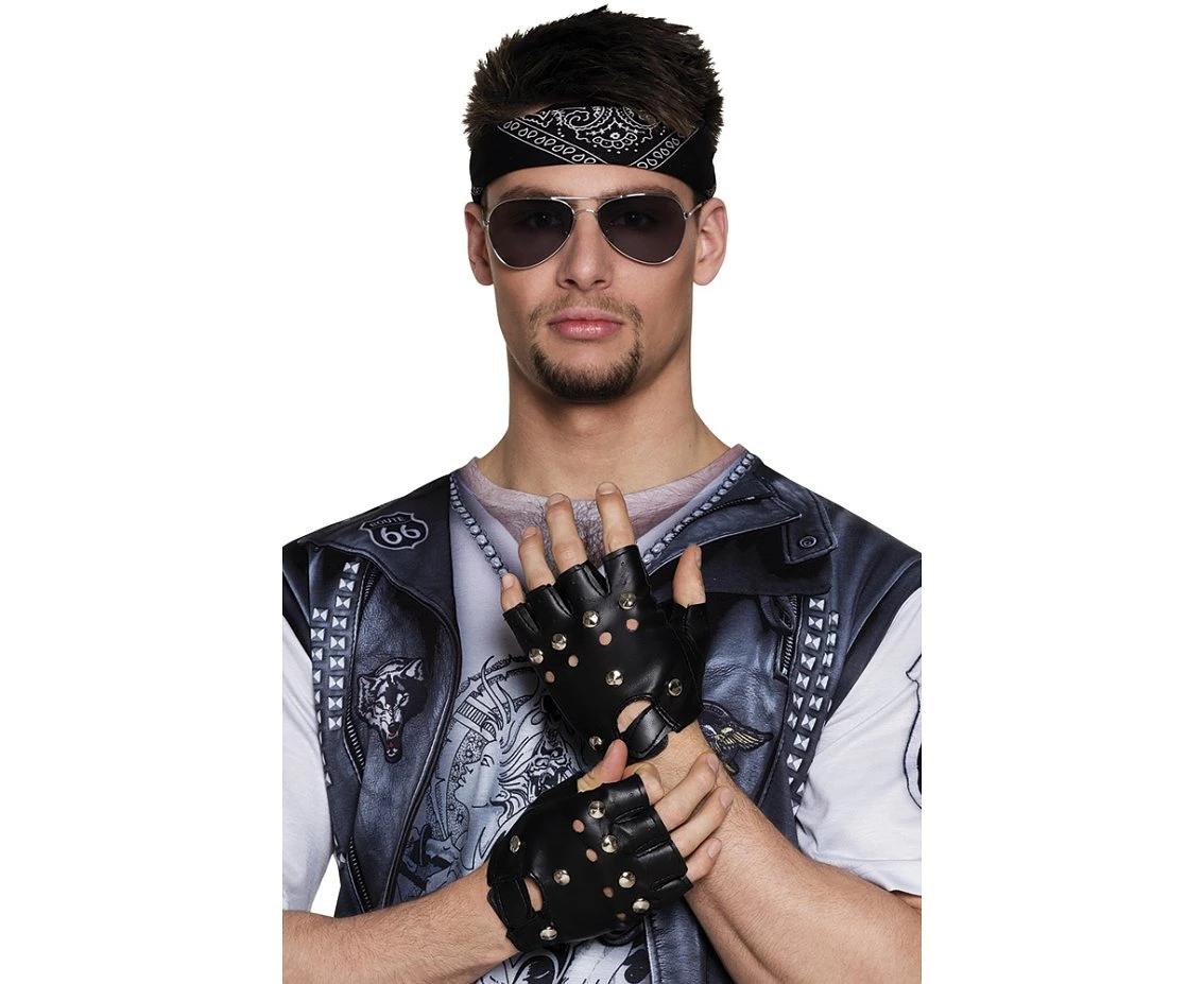 Biker gloves, short