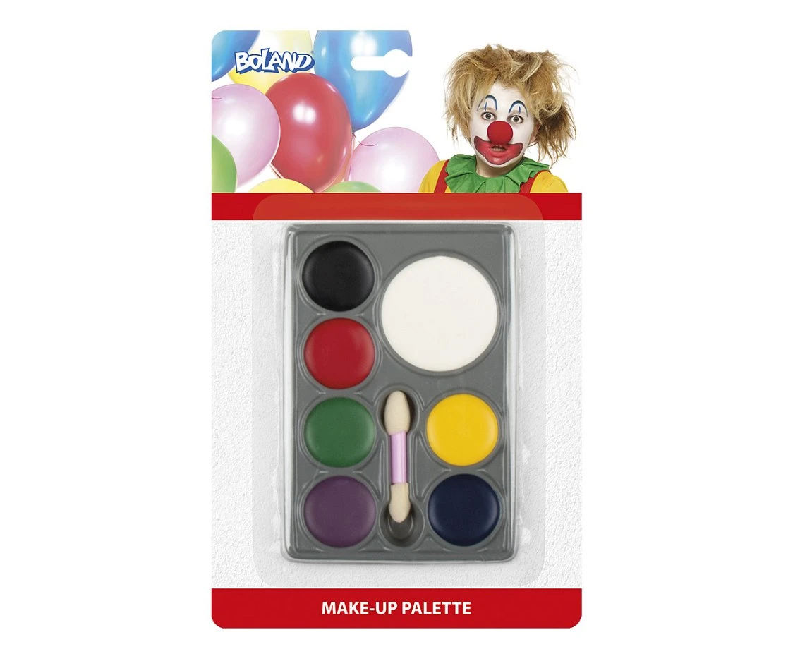 Make-up kit Clown (7 colours, applicator)