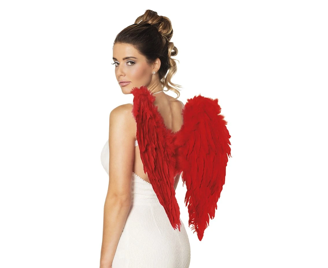 Angel wings, red, 50x50 cm