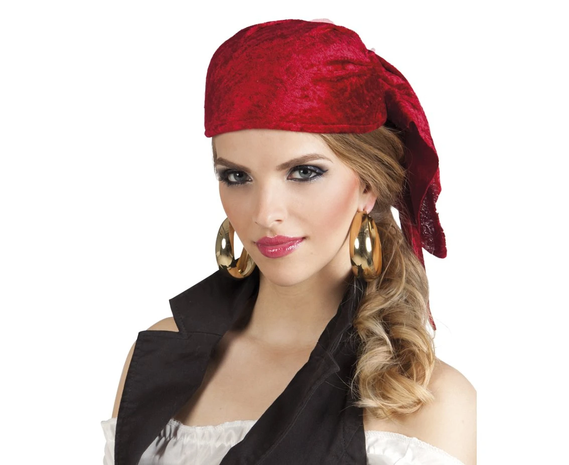 Pirate headpiece Rowan, red