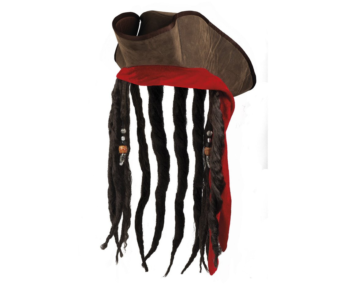 Pirate Jack hat (with hair)