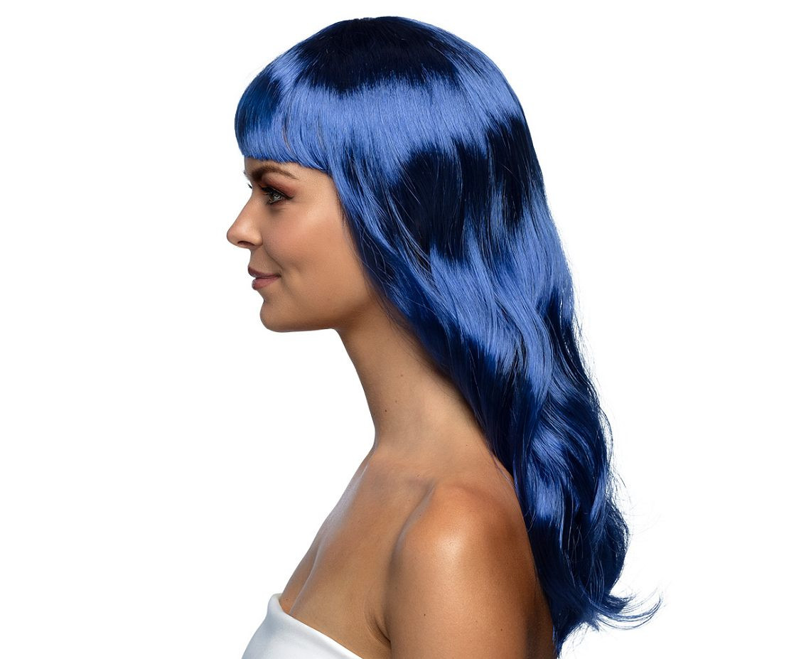 Elegant Girl wig, blue