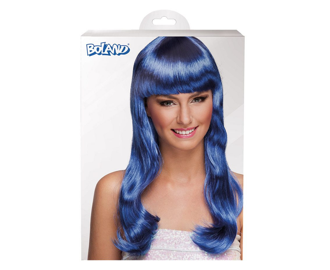Elegant Girl wig, blue