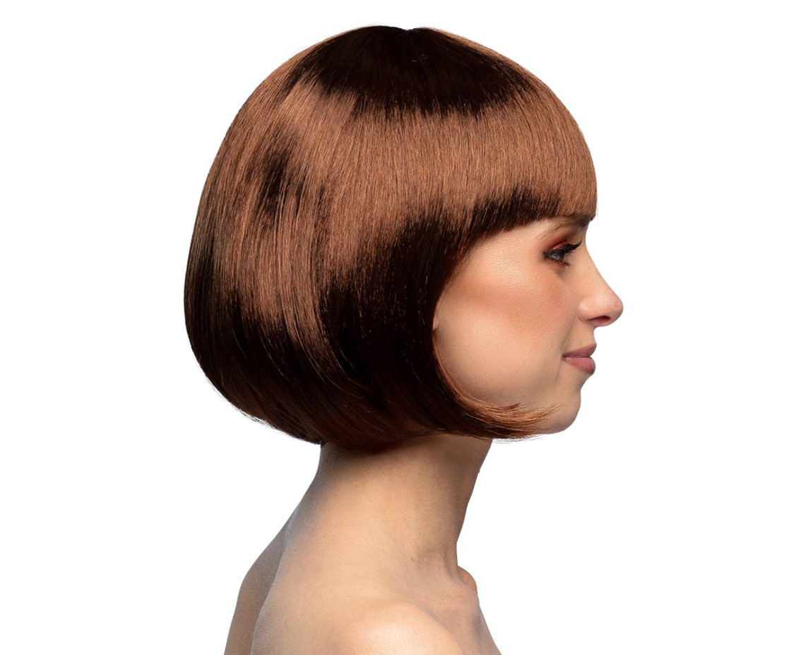 Cabaret wig, chocolate brown