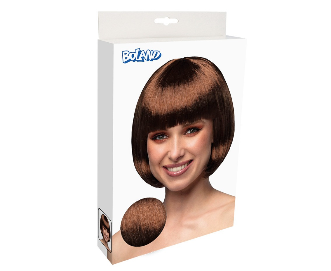 Cabaret wig, chocolate brown