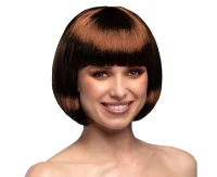 Cabaret wig, chocolate brown