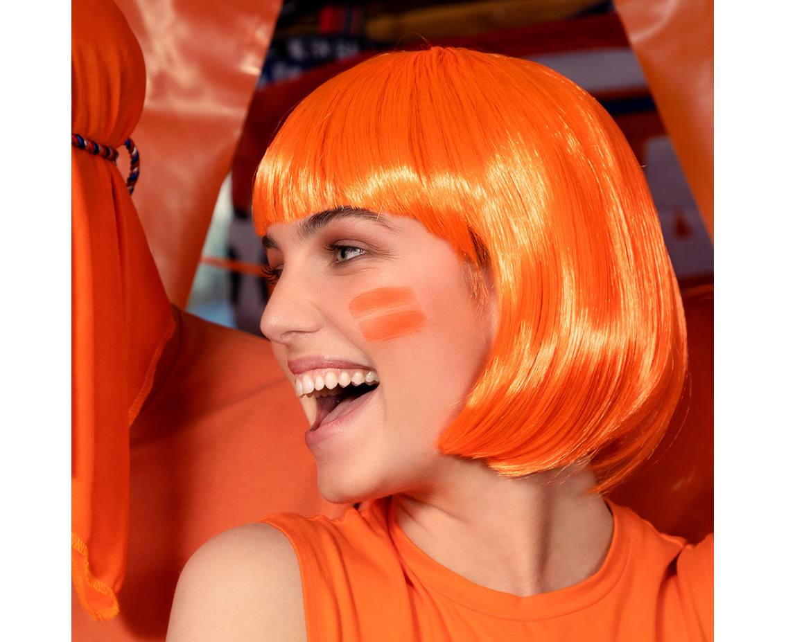 Cabaret Wig, orange