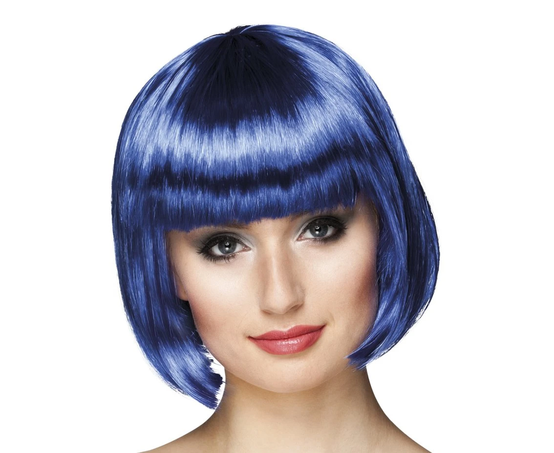 Cabaret wig, blue