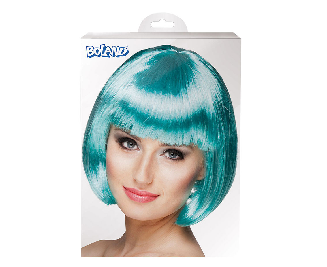 Cabaret Wig, turquoise