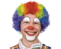 Wig Clown, rainbow