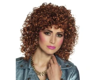 Club Wig, curly, brown locks