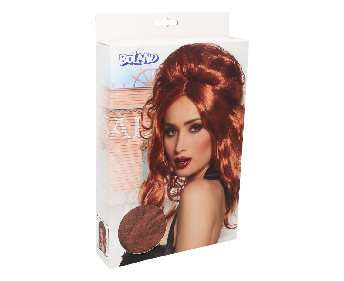 Lilly Rose Wig, wavy copper hair