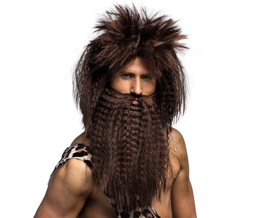 Caveman Wig with beard