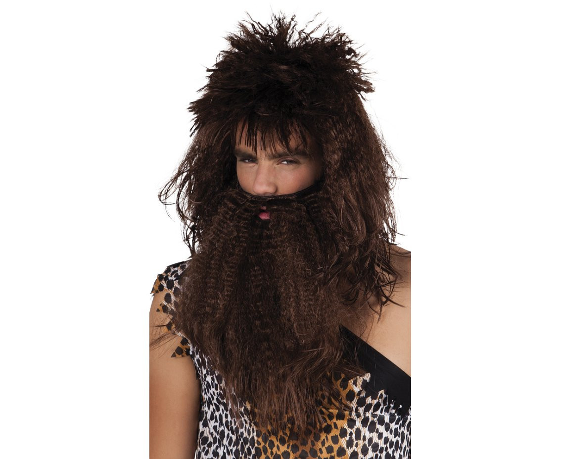 Caveman Wig with beard