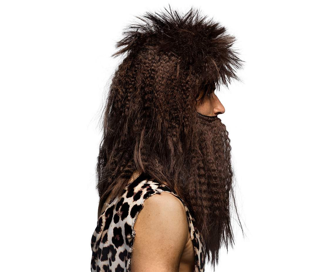 Caveman Wig with beard