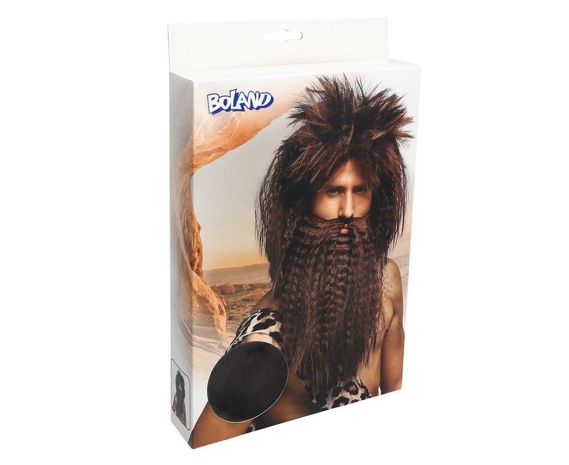 Caveman Wig with beard
