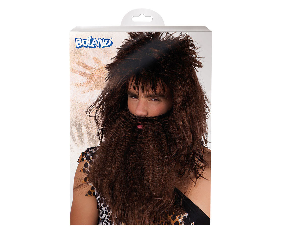 Caveman Wig with beard