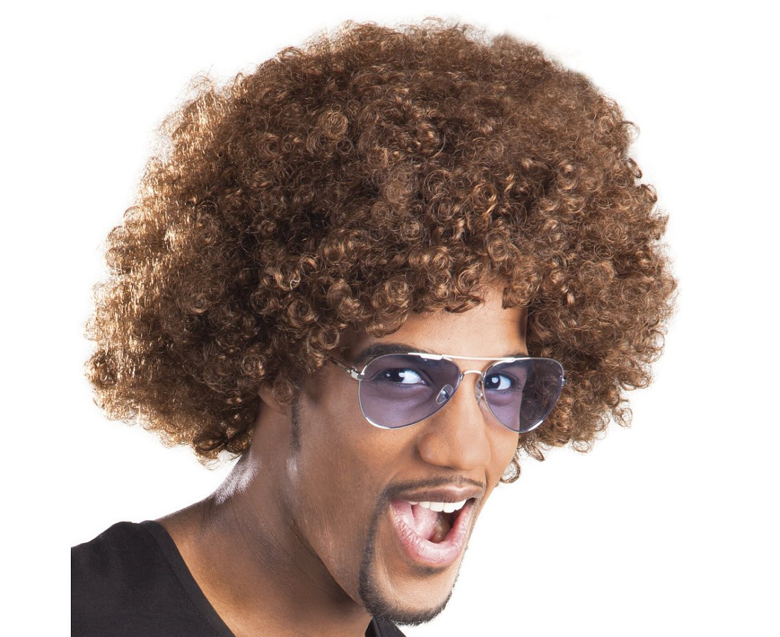 Wig Afro, brown