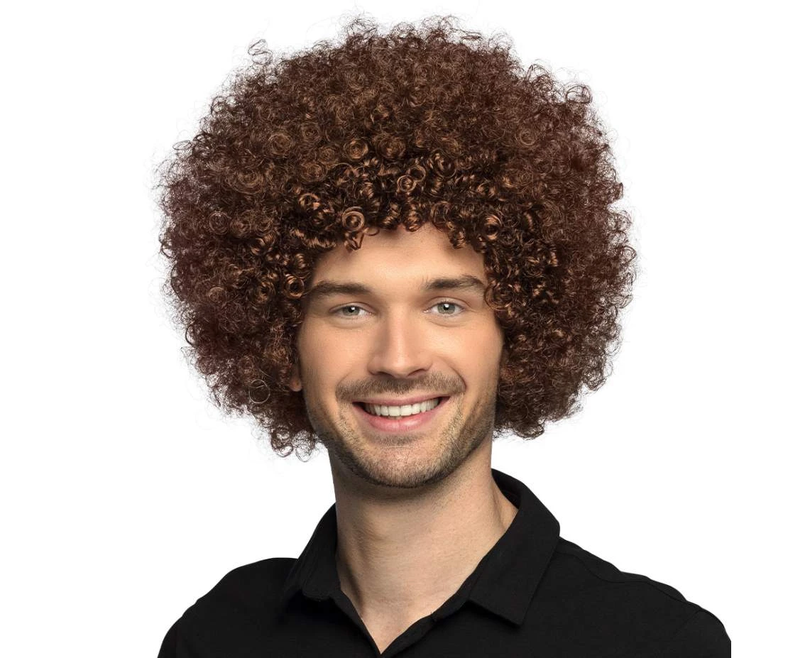 Wig Afro, brown