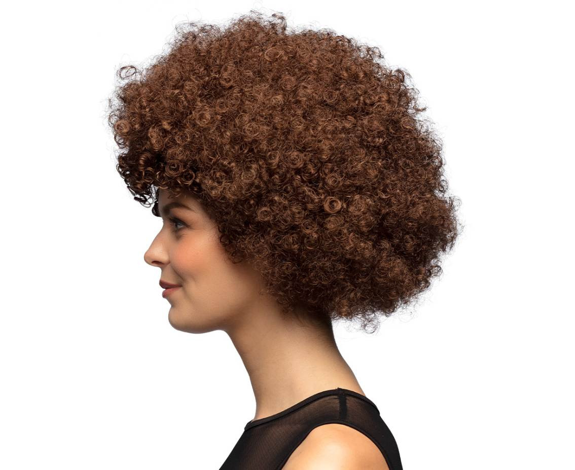 Wig Afro, brown