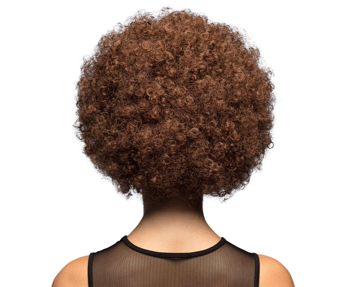 Wig Afro, brown