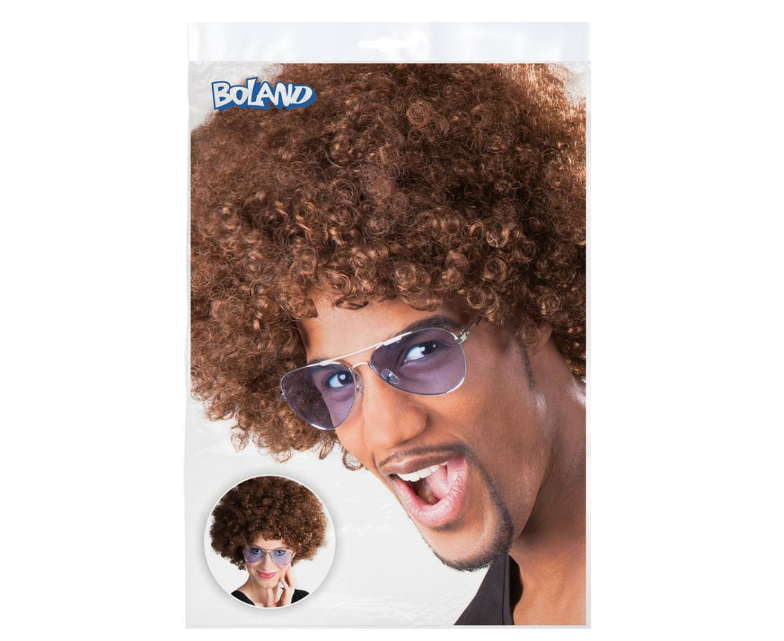 Wig Afro, brown