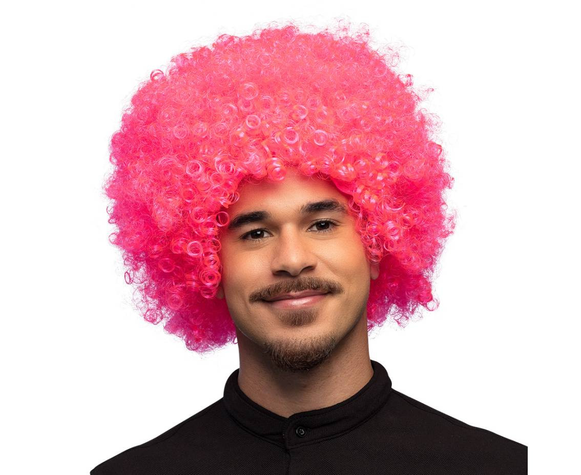 Afro Wig, pink