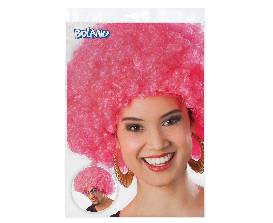 Afro Wig, pink