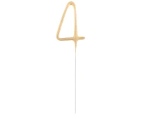 Sparklers Number "4", gold