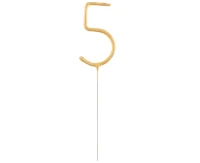 Sparklers Number "5", gold