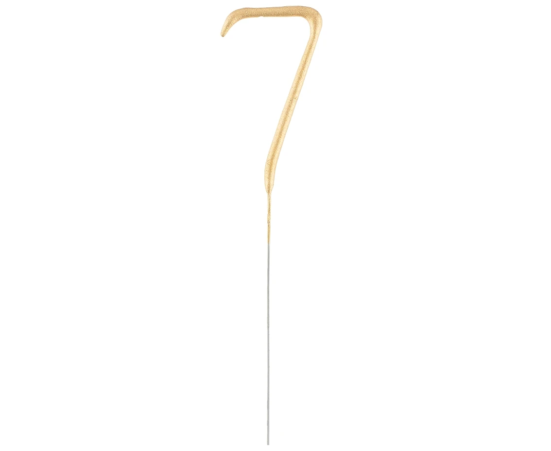 Sparklers Number "7", gold