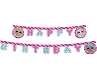 Banner Happy Birthday LOL Glitterati, 210 cm EOL