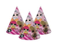 Party hats LOL Glitterati, 6 pcs