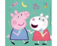 Paper napkins Peppa Pig, size 33x33 cm, 20 pcs EOL