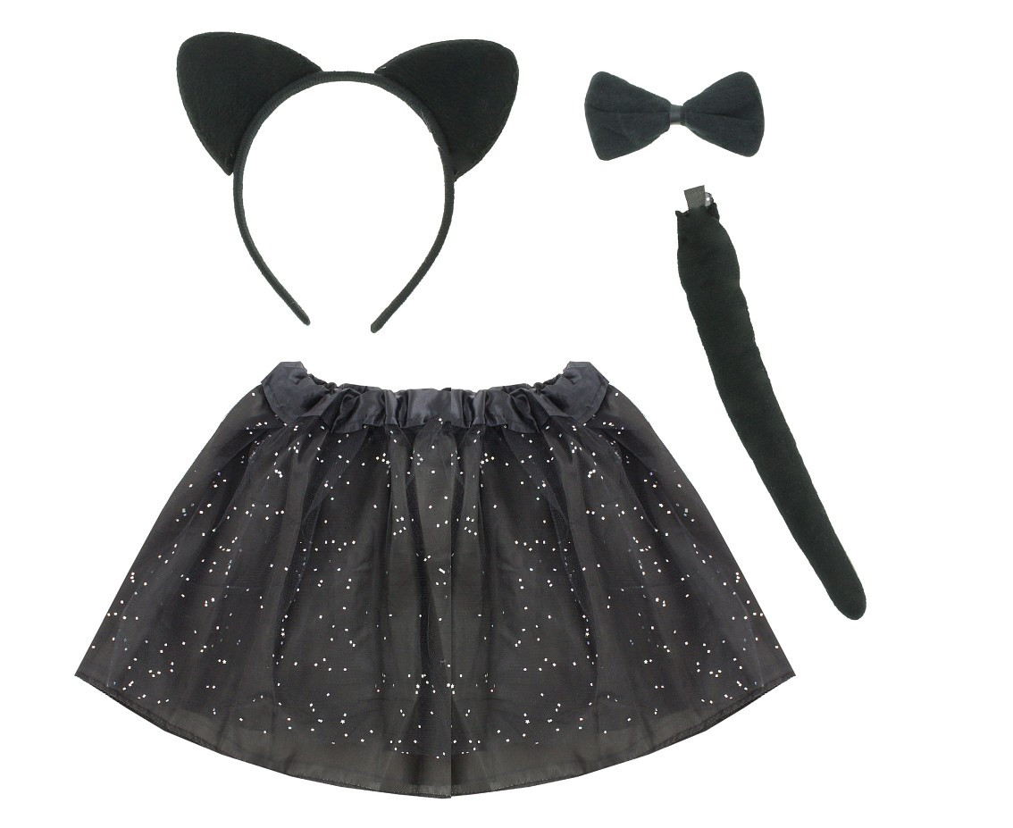Role play-set for children (skirt, velcro tail, headband, bowtie), size 3-6 years