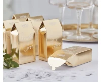 Confetti in gold biodegradable boxes Gold Wedding, white,7 g
