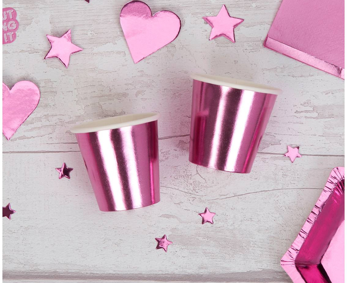 Shot glasses, pink, 60 ml, 8 pcs