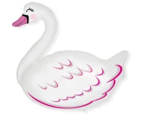 Foil balloon 24" FX - Swan,  unpacked (flat)
