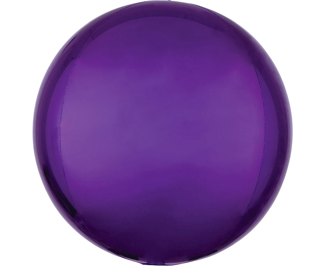 Foil balloon ORBZ - Purple ball, 38x40 cm EOL