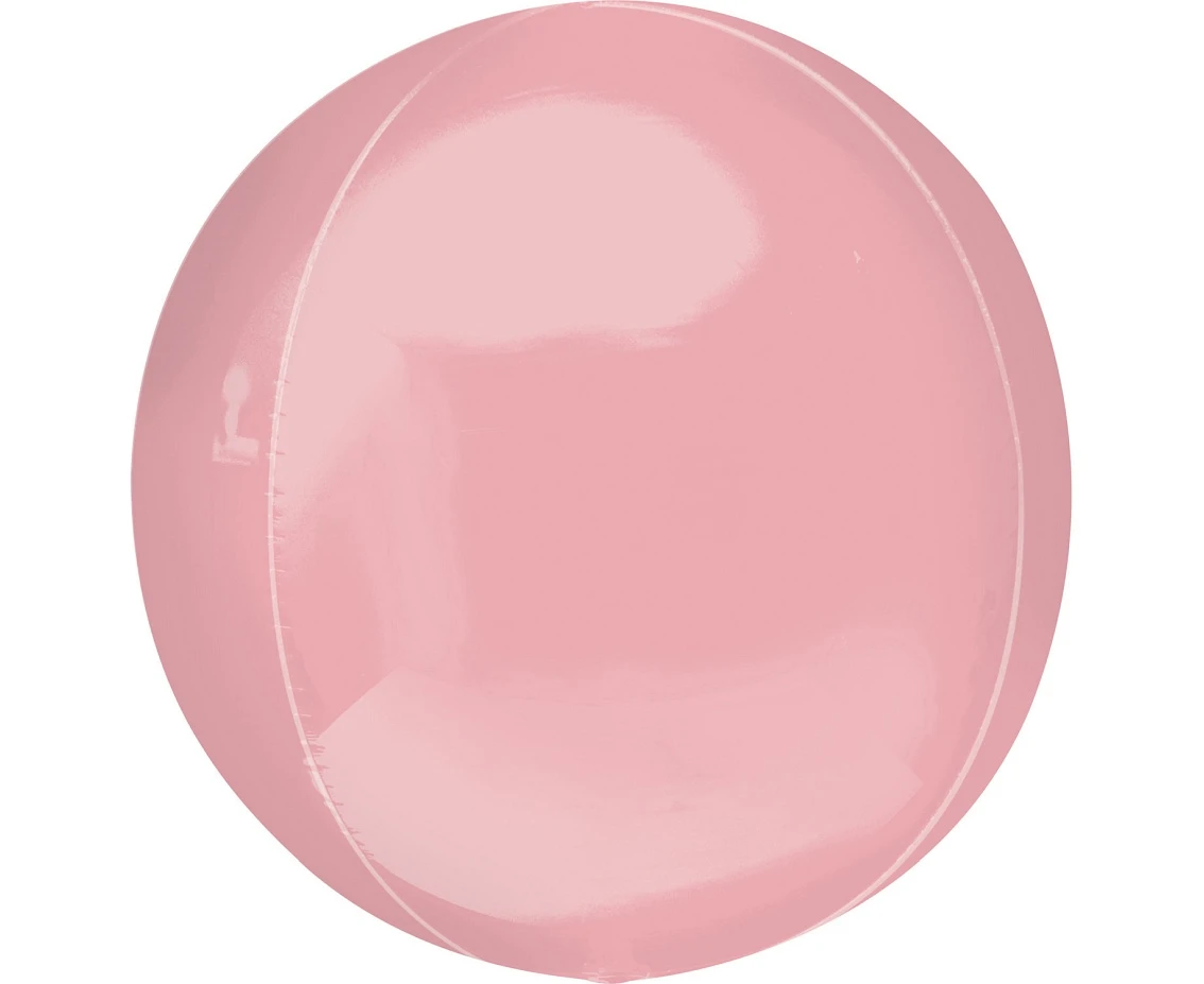 Foil balloon ORBZ - Pastel pink ball, 38x40 cm EOL