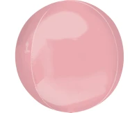 Foil balloon ORBZ - Pastel pink ball, 38x40 cm EOL