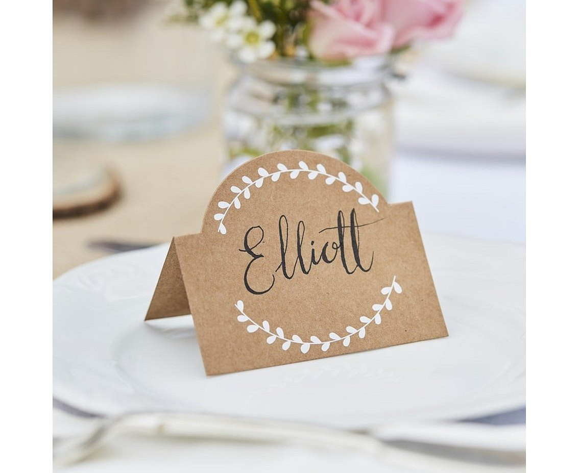 Place card Rustic Country, 10 pcs