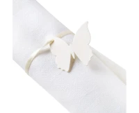 Elegant tag Butterfly, ivory, 10 pcs