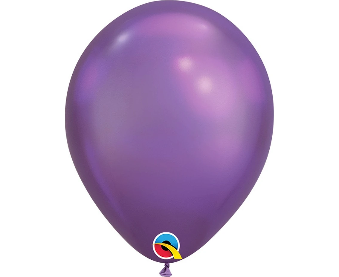 Balloons Anagram 7", QL violet chrome, 100pcs EOL