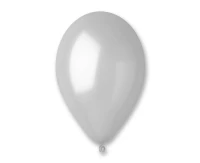 Balloons Gemar 8", silver, 100pcs