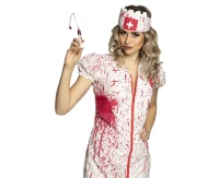 Set of Horror nurse (syringe, fake blood)